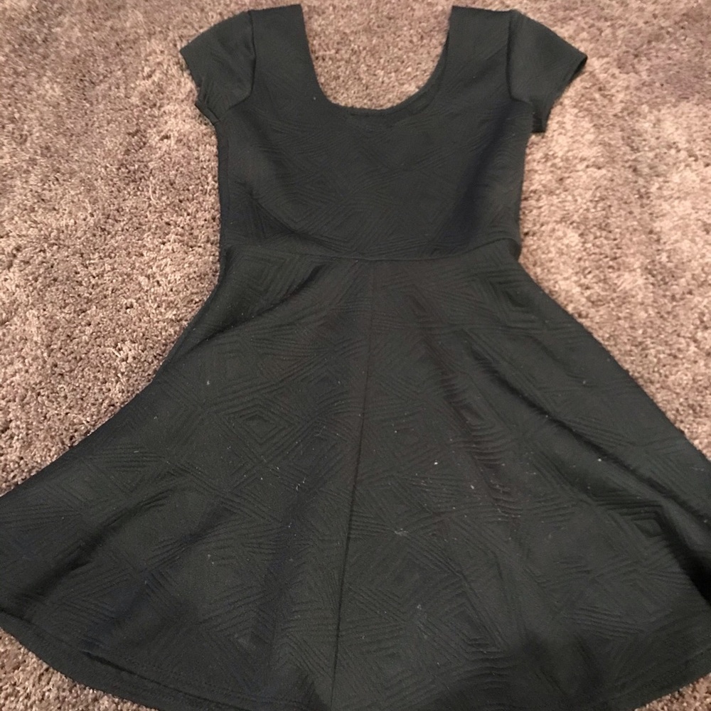 Textured black dress